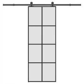 vidaxl-drzwi-przesuwne-z-osprzetem-szklo-esg-i-aluminium-76x205-cm