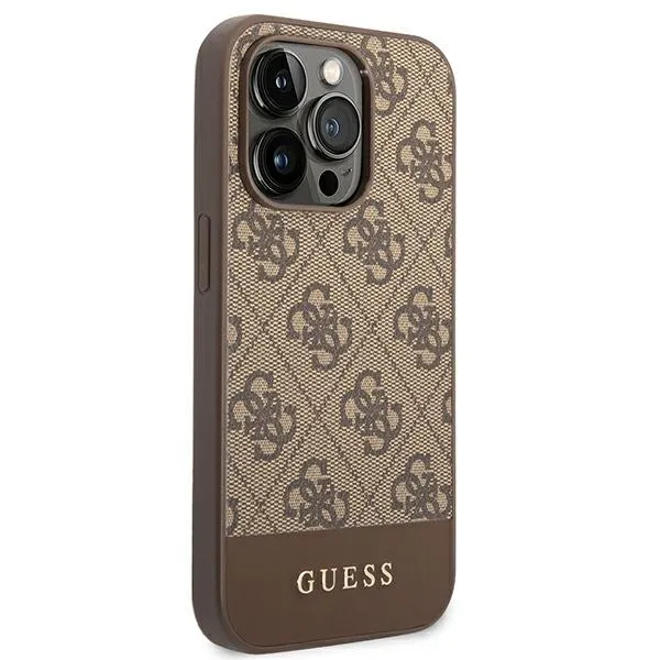 etui-guess-do-iphone-14-pro-brazowy