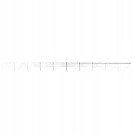 vidaxl-ogrodzenie-z-zaokraglonymi-koncami-stalowe-17x08-m-czarne