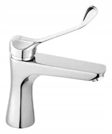 bateria-umywalkowa-algeo-square-medico-stojaca-korek-z-tworzywa-click-clac