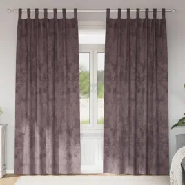 vidaxl-zaslony-welurowe-2-szt-z-oczkami-brazowe-245x140-cm