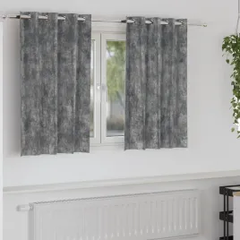 vidaxl-zaslony-welurowe-2-szt-z-oczkami-szare-140x140-cm