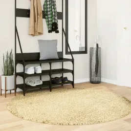 vidaxl-dywan-z-dlugim-wlosiem-pamplona-zloty-o-160-cm