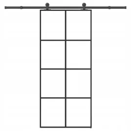 vidaxl-drzwi-przesuwne-z-osprzetem-90x205-cm-szklo-esg-i-aluminium