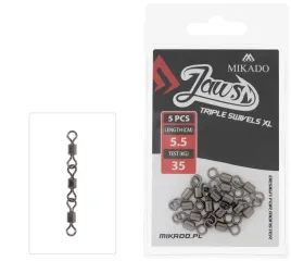 mikado-kretlik-jaws-triple-swivels-xl-35kg-op-5szt