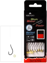mikado-przypon-method-feeder-z-gumka-hak-nr-4-zylka-0-28mm-8-szt