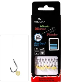 mikado-przypon-method-feeder-z-gumka-hak-nr-4-zylka-0-28mm-10cm-8szt