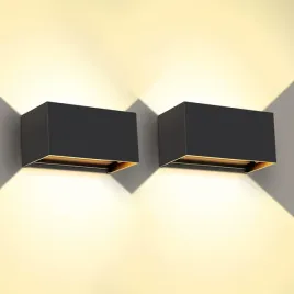 powystawowy-led-kinkiet-kingwen-20-w-3000-k-ip65-czarny-zestaw-2-szt