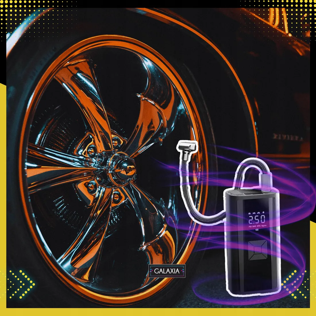 kompresor-sprezarka-pompka-rowerowa-elektryczna-samochodowy-akumulatorowy-stan-nowy