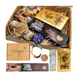 zestaw-do-tarota-zlote-karty-kadzidla-biala-szalwia-bransoletka-7-czakr