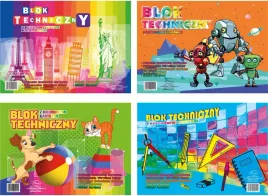 blok-techniczny-a4-kolorowy-protos-8-kartek-160-g-m