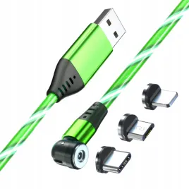 2-metrowy-zielony-swiecacy-kabel-magnetyczny-1-pin-obrotowy-3-koncowki