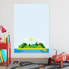 tablica-magnetyczna-suchoscieralna-dla-dzieci-rajska-wyspa-586-50x70cm-pcv