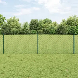 vidaxl-ogrodzenie-z-siatki-z-22-slupkami-u-zielone-06x25-m-stal