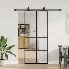 vidaxl-drzwi-przesuwne-z-zestawem-okuc-czarne-90x205-cm-esg-szklo