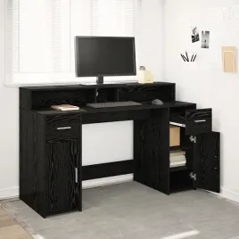 vidaxl-biurko-czarne-debowe-140x55x91-cm-drewno-drewnopochodne