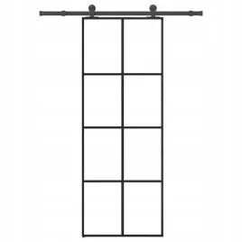 vidaxl-drzwi-przesuwne-z-osprzetem-szklo-esg-i-aluminium-76x205-cm