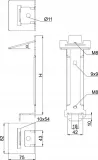 uchwyt-panelu-gorny-upg10mc-waga-z-opakowaniem-0-15-kg