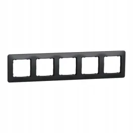 ramka-5-krotna-czarny-antracyt-sedna-design