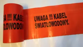 tasma-oznacznik-pomaranczowa-200mm-x-100m-nadruk-uwaga-kabel-swiatlowodow