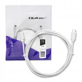 qoltec-kabel-usb-2-0-typ-c-meski-or-usb-2-0-typ-c-meski-or-2m-or-bialy