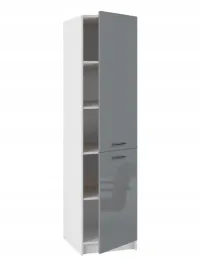 regal-na-dokumenty-szafka-wysoka-slupek-do-biura-szary-polysk-50x195-cm