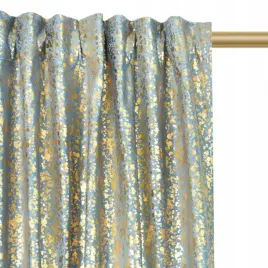 welurowa-zaslona-250x140cm-na-tasmie-pastelowa-blekitna-zloty-wzor-kropelki