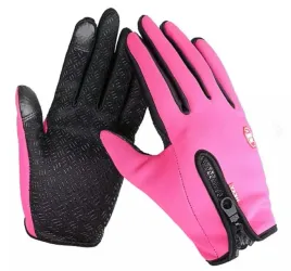 rekawiczki-trekkingowe-ocieplane-sport-survival-na-rower-wodoodporne-pink