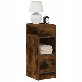 vidaxl-szafka-nocna-z-szuflada-przydymiony-dab-25x31x66-cm