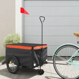 vidaxl-przyczepka-rowerowa-czarno-pomaranczowa-30-kg-zelazo