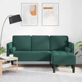 vidaxl-sofa-3-osobowa-z-chaise-longue-w-ksztalcie-l-ciemnozielona-160-cm-ak