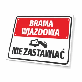 tabliczka-brama-wjazdowa-nie-zastawiac-42x30cm
