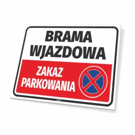 tabliczka-brama-wjazdowa-zakaz-parkowania-15x105cm