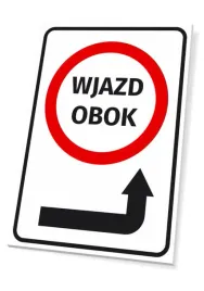 tabliczka-wjazd-obok-strzalka-w-prawo-21x30cm