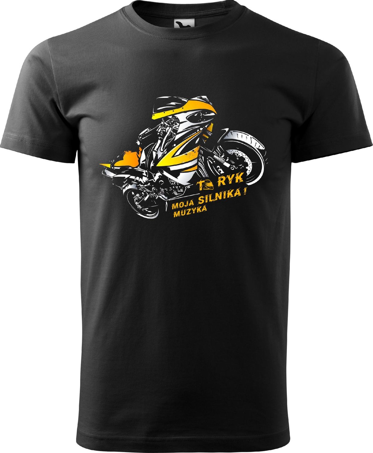 Koszulka Motocyklowa motor czarna XL v4