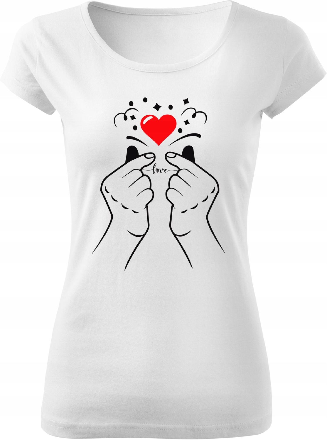 Koszulka dla niej LOVE Miłość walentynki S ver7