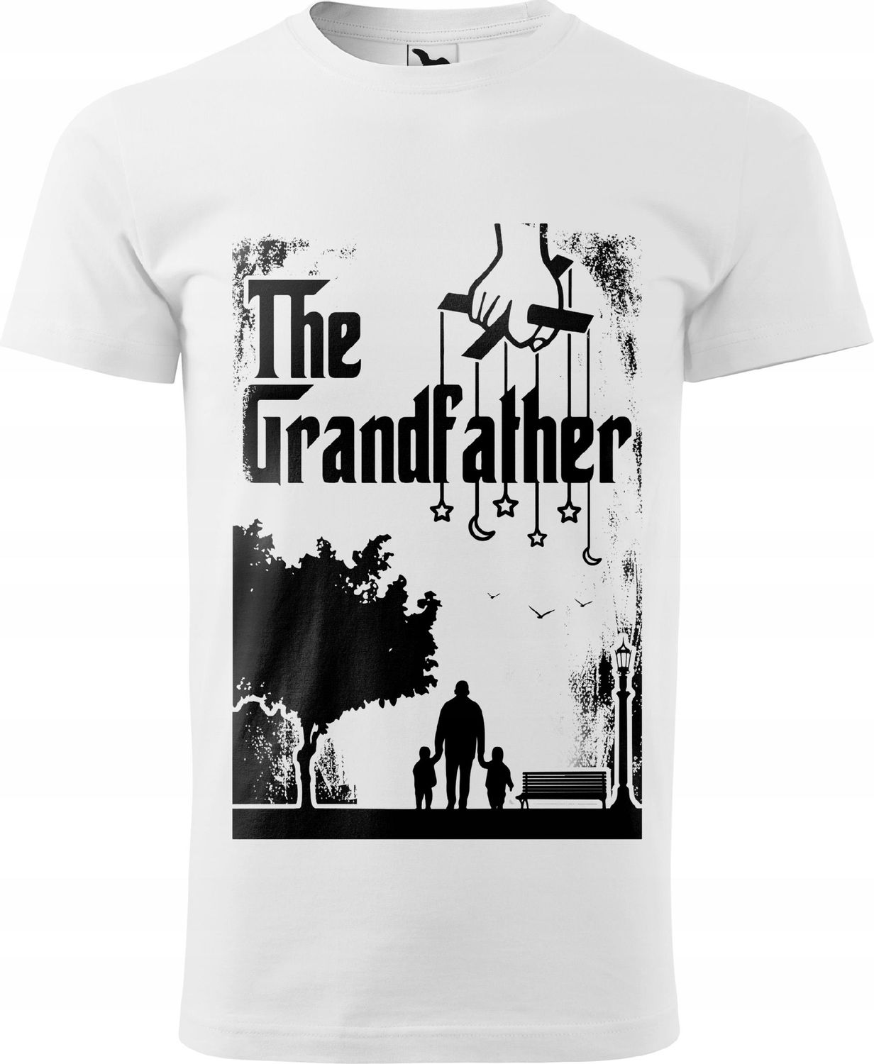 Koszulka biała The grandfather Dziadek XXL ver8
