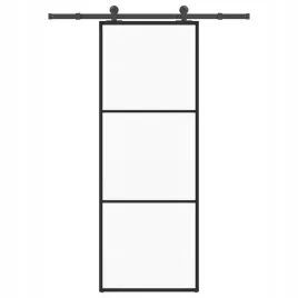 vidaxl-drzwi-przesuwne-z-osprzetem-szklo-esg-i-aluminium-76x205-cm