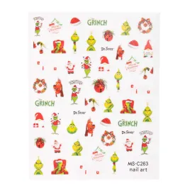 naklejki-do-paznokci-cienkie-samoprzylepne-swiateczne-grinch-ms-c263