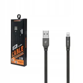 kabel-usb-iphone-2-4a-somostel-czarny-2400mah-wzmacniany-3-0-1m-plaski-sms-