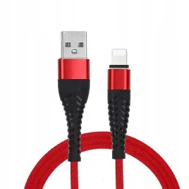 redx-kabel-iphone-czerwony-2m-fast-charging-faston-quick-charge-wzmacniany