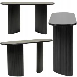 biurko-konsola-stolik-lamelowe-nogi-owalny-blat-designerski-czarne-140x40