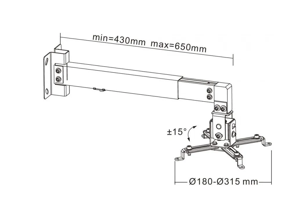 uchwyt-scienny-sufitowy-cabletech-uch0148-do-projektora