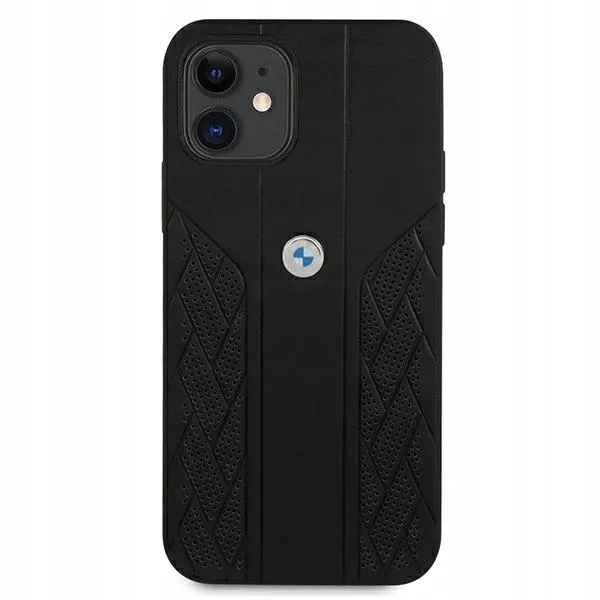 etui-bmw-leather-curve-perforate-do-iphone-12-mini-czarne