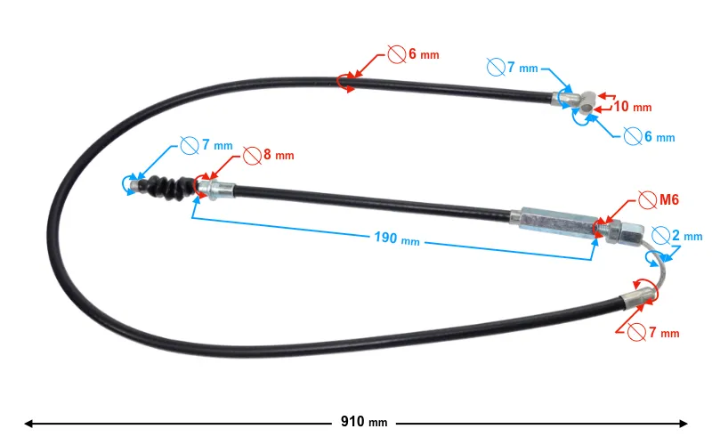 linka-sprzegla-cross-110cc-stan-nowy