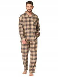 key-rozpinana-pizama-meska-mns-402-flanelowa-l