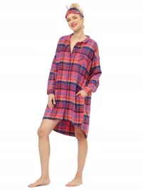 key-rozpinana-koszula-nocna-lnd-483-flanelowa-s