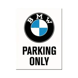magnes-na-lodowke-bmw-parking-only-white