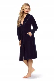 de-lafense-dlugi-szlafrok-welur-390-4xl-granat