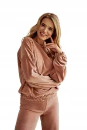taro-dres-damski-welurowy-belle-3023-s-jasny-braz